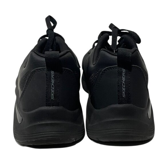 Skechers Men's Arch Comfort Sneaker Black Sz 10 Walking Running Shoe - Picture 7 of 11